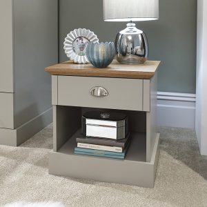 Grey kendal bedside table