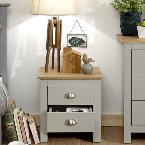 Lancaster 2 Drawer Bedside