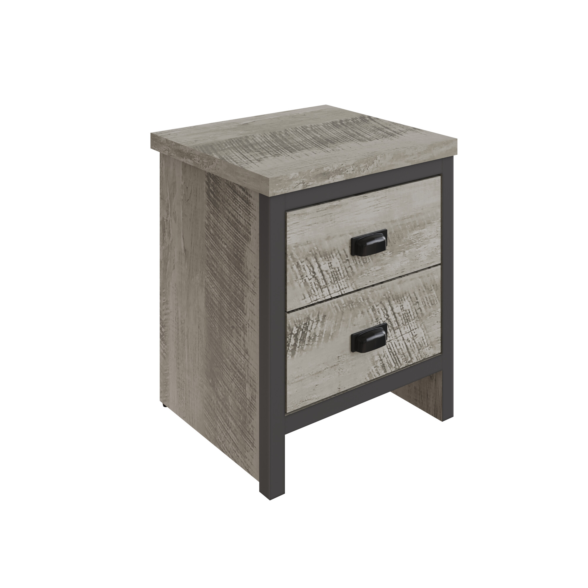 Boston 2 Drawer Bedside Table - Image 3