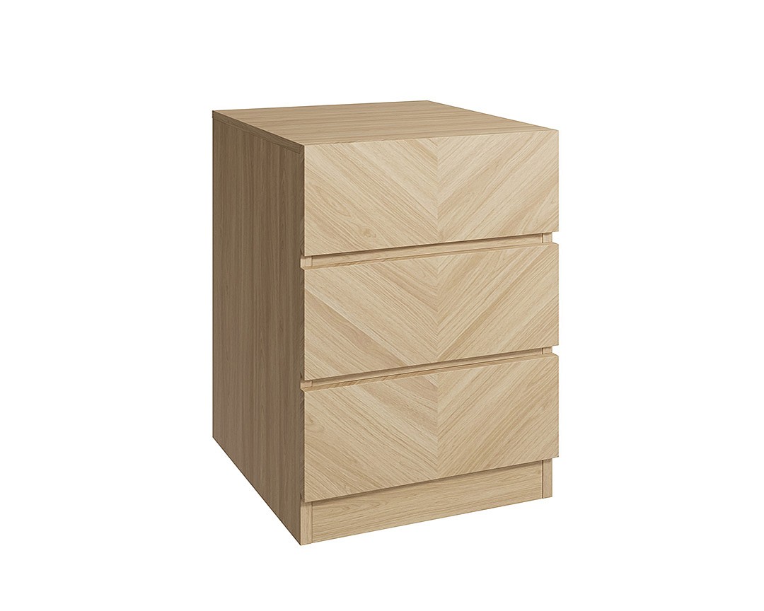 Catania 3 Drawer Bedside Table - Image 2