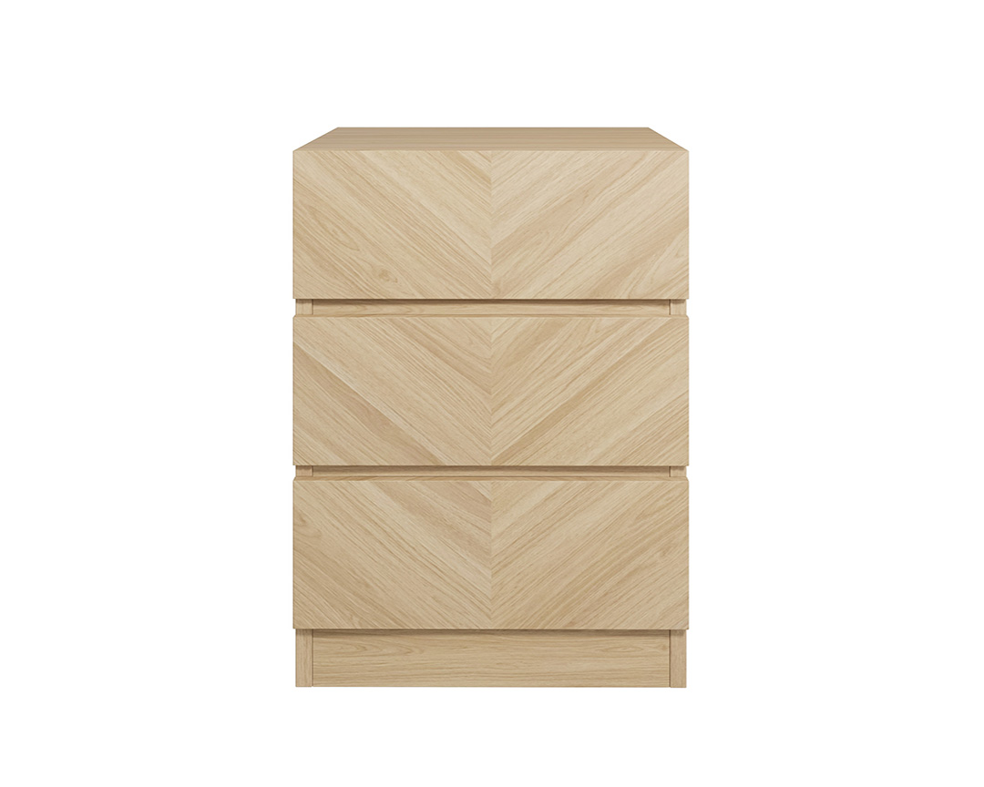 Catania 3 Drawer Bedside Table - Image 4