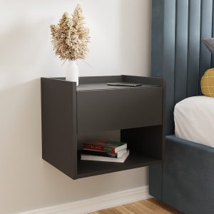 harmoiny bedside table in black