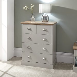 grey kendal 3 and 2 door chest of drawers