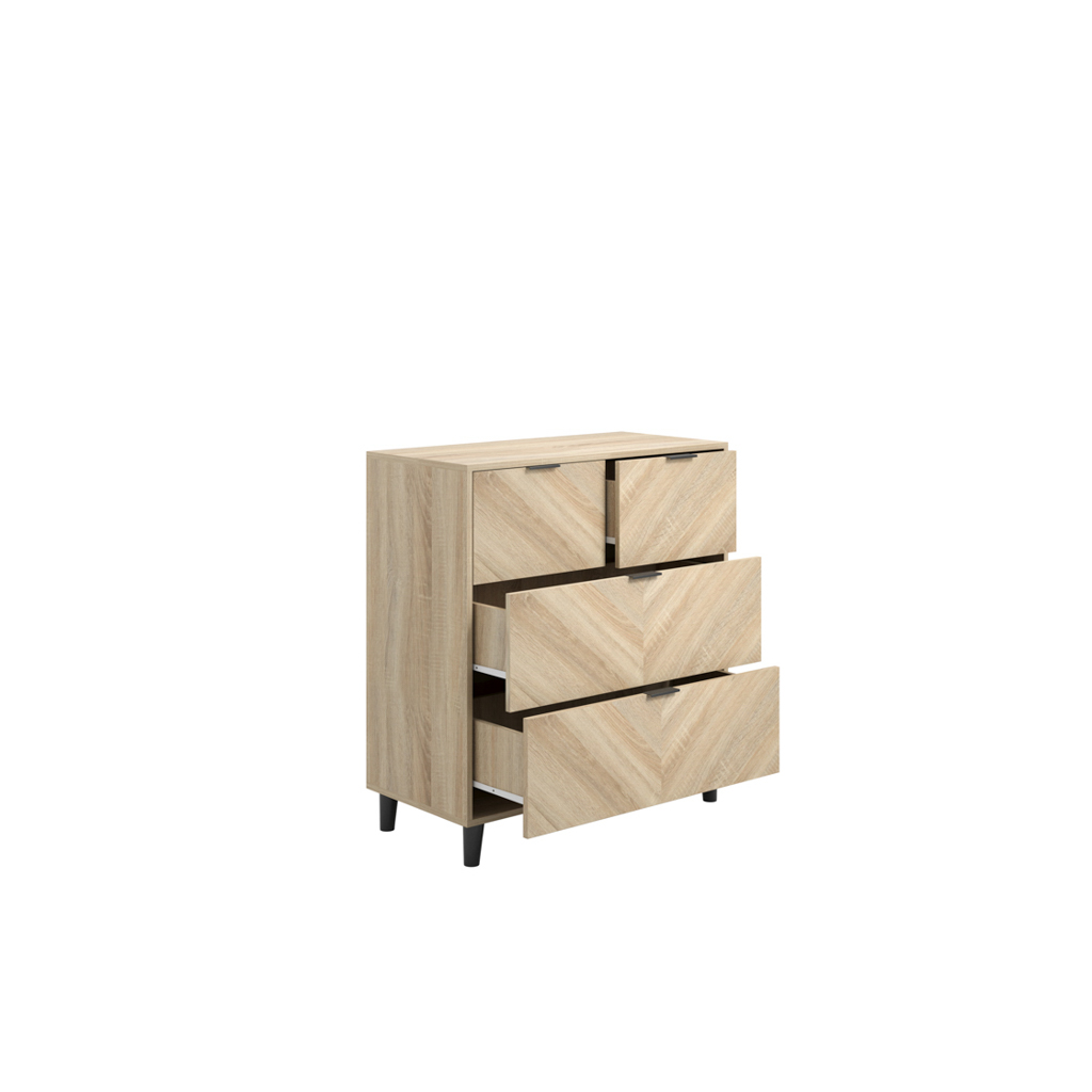 Stockholm Chevron Chest of Drawers - Image 2