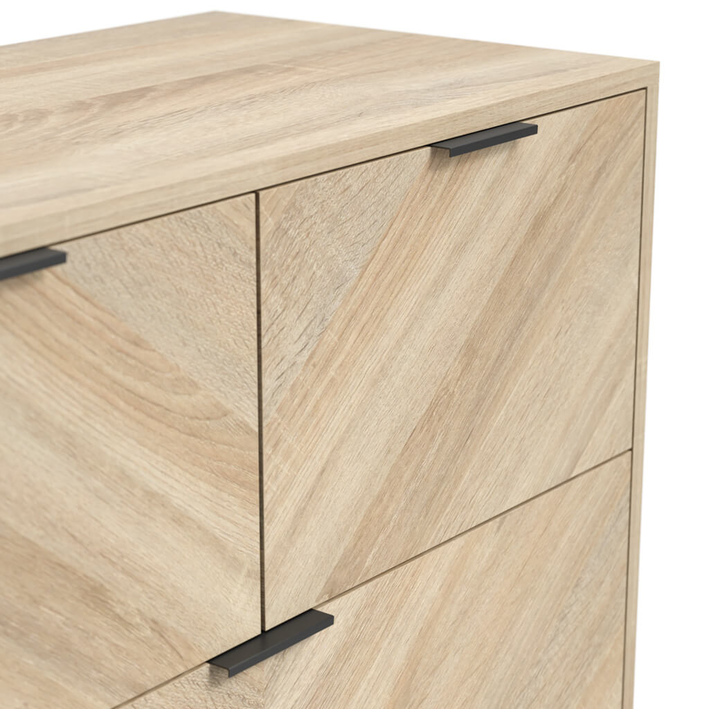 Stockholm Chevron Chest of Drawers - Image 4