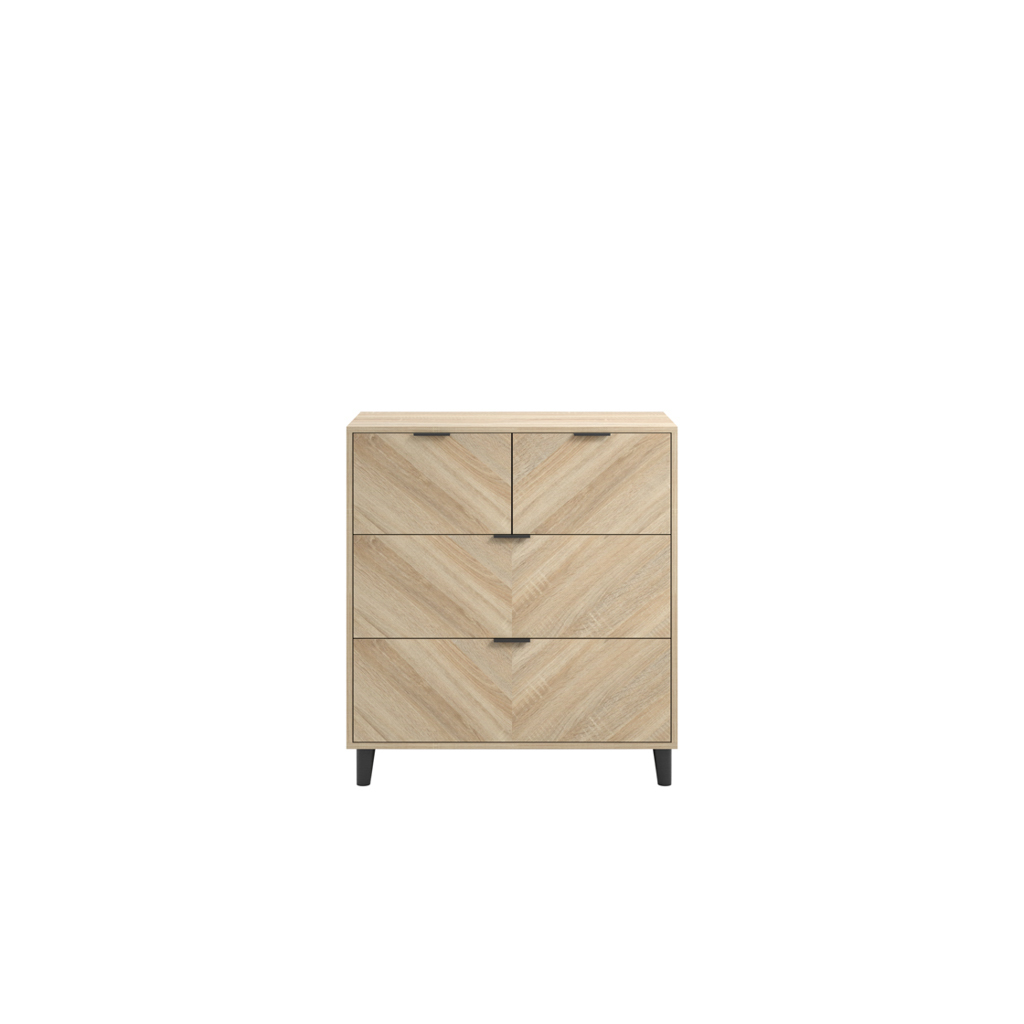 Stockholm Chevron Chest of Drawers - Image 3